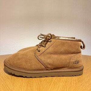 UGG Chestnut Suede Lace-Up Boots
